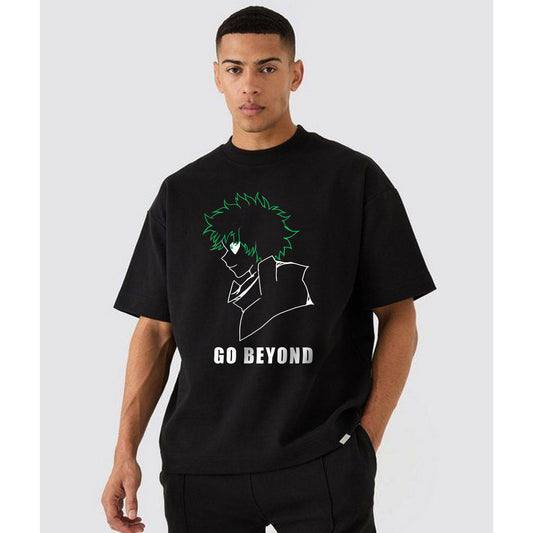 Black T-shirt Deku Anime